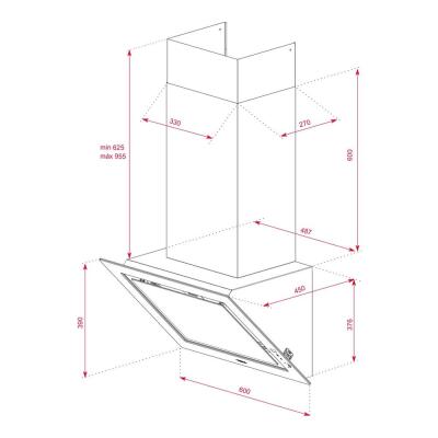 Teka DLV 68660 BK TOS Davlumbaz, Siyah Renk, 60 cm - 4
