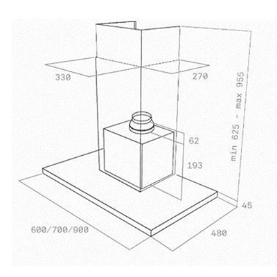 Teka DSJ 650 Ankastre Duvar Tipi Davlumbaz, 60 cm - 2