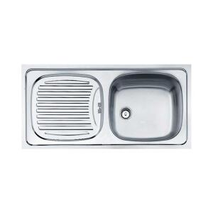 Teka EBM 45 Paslanmaz Çelik Evye, Tek hazne, Sol damlalıklı - Teka