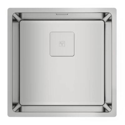 Teka FLEXLINEA RS15 40.40 Çelik Evye, Parlak Yüzey, Tezgah Üstü, Tezgaha Sıfır, Tezgah Altı, 44x44 cm - 1