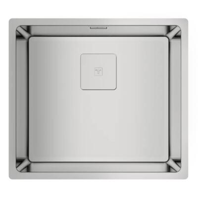 Teka FLEXLINEA RS15 45.40 Çelik Evye, Parlak Yüzey, Tezgah Üstü, Tezgaha Sıfır, Tezgah Altı, 49x44 cm - 1