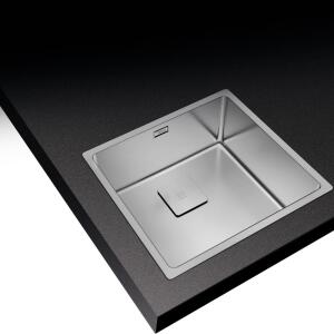 Teka FLEXLINEA RS15 45.40 Çelik Evye, Parlak Yüzey, Tezgah Üstü, Tezgaha Sıfır, Tezgah Altı, 49x44 cm - 3