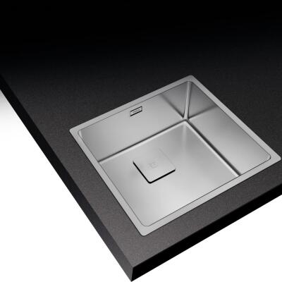 Teka FLEXLINEA RS15 45.40 Çelik Evye, Parlak Yüzey, Tezgah Üstü, Tezgaha Sıfır, Tezgah Altı, 49x44 cm - 3