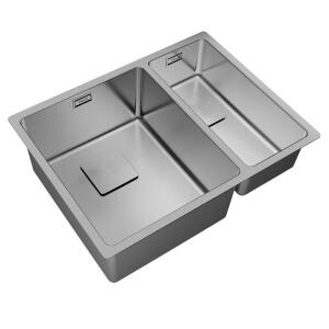 Teka FLEXLINEA RS15 2B 580 Çelik Evye, Parlak Yüzey, Tezgah Altı, Tezgaha Sıfır, Tezgah Üstü, 58x44 cm - 2