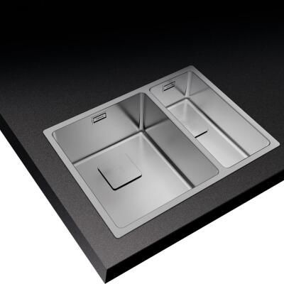 Teka FLEXLINEA RS15 2B 580 Çelik Evye, Parlak Yüzey, Tezgah Altı, Tezgaha Sıfır, Tezgah Üstü, 58x44 cm - 3