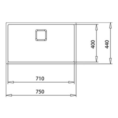 Teka FLEXLINEA RS15 71.40 Çelik Evye, Parlak Yüzey, Tezgah Üstü, Tezgah Altı, Tezgaha Sıfır, 75x44 cm - 4