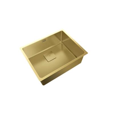 Teka FLEXLINEA RS15 50.40 BRASS, Paslanmaz Çelik Mutfak Evyesi, Pirinç Renk, Tezgah Altı, 50x40 cm - 4