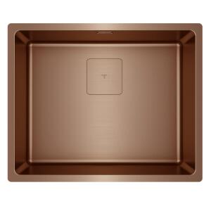 Teka FLEXLINEA RS15 50.40 Çelik Evye, Bakır Yüzey, Tezgah Üstü, Tezgah Altı, Tezgaha Sıfır, 54x44 cm - Teka