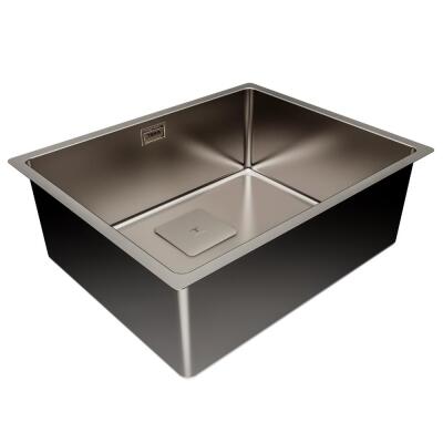 Teka FLEXLINEA RS15 50.40 Çelik Evye, Titanyum Yüzeyli, Tezgah Üstü, Tezgah Altı, Tezgaha Sıfır, 54x44 cm - 2