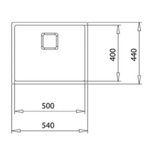 Teka FLEXLINEA RS15 50.40 Çelik Evye, Titanyum Yüzeyli, Tezgah Üstü, Tezgah Altı, Tezgaha Sıfır, 54x44 cm - 4