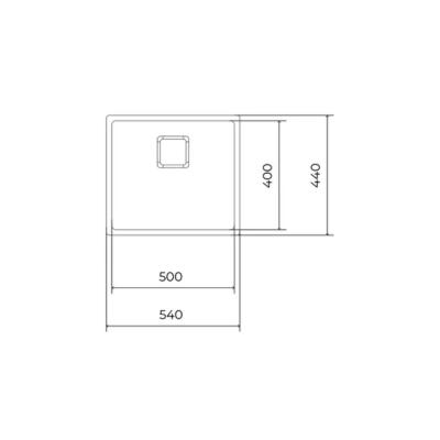 Teka FLEXLINEA RS15 50.40 M-FX Çelik Evye, Tezgah Altı, Tezgah Üstü, Tezgaha Sıfır, 54x44 cm - 5