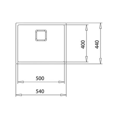 Teka FLEXLINEA RS15 50.40 PURECLEAN Çelik Evye, Tezgah Üstü, Tezgah Altı, Tezgaha Sıfır, 54x44 cm - 4