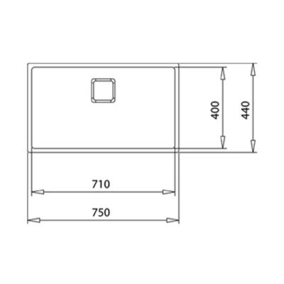 Teka FLEXLINEA RS15 71.40 Çelik Evye, Tezgah Altı, Tezgah Üstü, Tezgaha Sıfır, 75x44 cm - 4