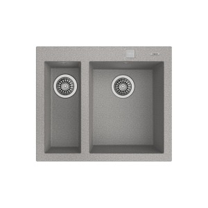 Teka FORSQUARE 2B 590 TG STONE GREY Granit Evye, Tezgah Üstü - Teka