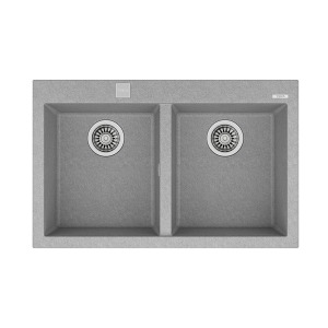 Teka FORSQUARE 2B 790 TG STONE GREY Granit Evye, Tezgah Üstü, 79x50 cm - 1