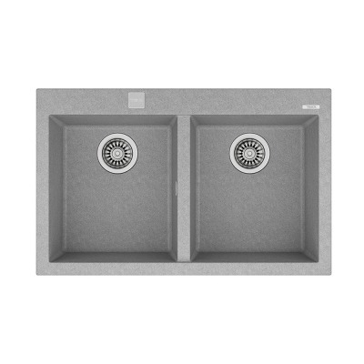 Teka FORSQUARE 2B 790 TG STONE GREY Granit Evye, Tezgah Üstü, 79x50 cm - 1