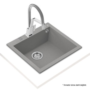 Teka FORSQUARE 50.40 TG STONE GREY Granit Evye, Tezgah üstü - 2