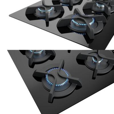 Teka GBC 64002 KBC BK Ankastre Ocak, Siyah Cam, 60 cm - 2