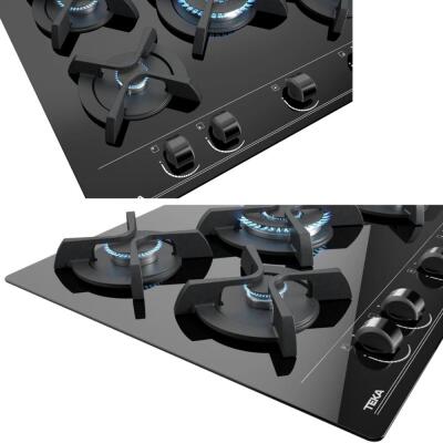 Teka GBC 75030 KBC BK Ankastre Ocak, Siyah cam, 70 cm - 3