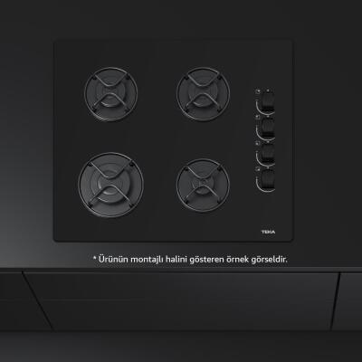 Teka GBE 64002 KBC BK E4, Ankastre Cam Ocak, Siyah, 60 cm - 4