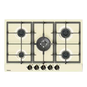 Teka GSC 75330 RBC VN Ankastre Ocak, Vanilya, Country, 75cm, 5 Göz, 1 Wok - Teka