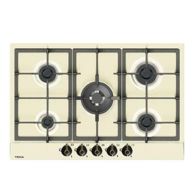 Teka GSC 75330 RBC VN Ankastre Ocak, Vanilya, Country, 75cm, 5 Göz, 1 Wok - 1