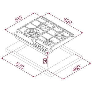 Teka GZC 64320 XBC ST Ankastre Ocak, Stone Grey - 2