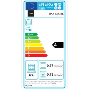 Teka HAK 625 BK Ankastre Fırın, 6 Programlı, 65 LT - 2