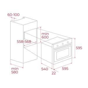 Teka HAK 625 ST Ankastre Fırın, 6 Programlı, 65 L - 2
