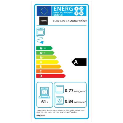 Teka HAK 629 BK Ankastre Fırın, 9 Programlı, 65 L - 3