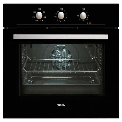 Teka HE 715 BK Ankastre Fırın, Siyah cam yüzey, 65LT - 1