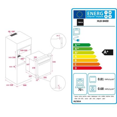 Teka HLB 8400 ST Ankastre Fırın, Gri - 3