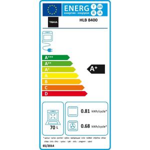 Teka HLB 8400 WH Ankastre Fırın, Beyaz, 9 program, 70 Lt - 5