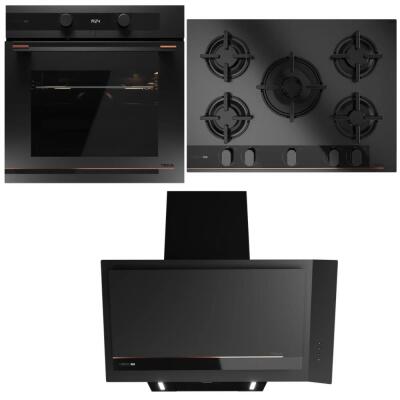 Teka HLB 85-G1 P BM Fırın, GBC 75-G1 GBC BM E5 Ocak, DVI 88-G1 EOS BM Davlumbaz, Ankastre Set - 1