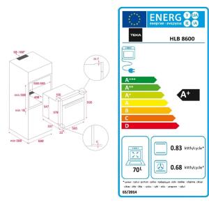 Teka HLB 8600 WH Ankastre Turbo Fırın, A+, Beyaz Renk - 4