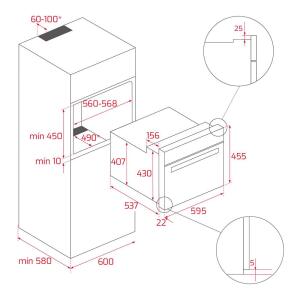 Teka HLC 8400 LB Kompakt Ankastre Fırın, London Brick, 45 Litre - 2