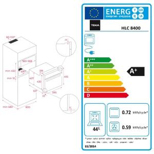 Teka HLC 8400 WH Kompakt Ankastre Fırın, Beyaz, 45 Litre - 3