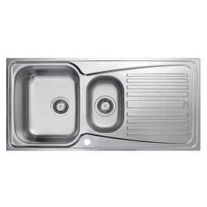 Teka INFANT 60 1B 1D Çelik Evye, Sağ Damlalıklı, Parlak Yüzey, Tezgah Üstü, 100x50 cm - 1