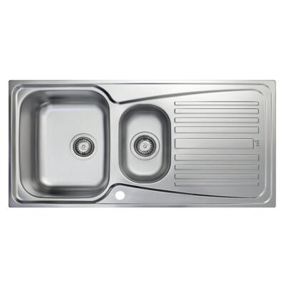 Teka INFANT 60 1B 1D Çelik Evye, Sağ Damlalıklı, Parlak Yüzey, Tezgah Üstü, 100x50 cm - 1