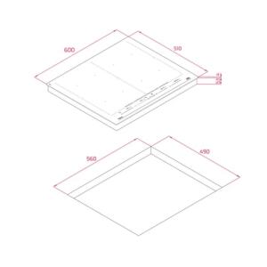 Teka IZF 68700 MST BK Ankastre İndüksiyonlu Cam Ocak, Siyah Renk, 60 cm - 4