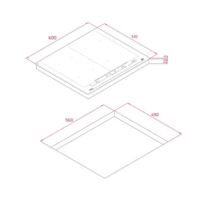Teka IZF 68700 MST BK Ankastre İndüksiyonlu Cam Ocak, Siyah Renk, 60 cm - 4
