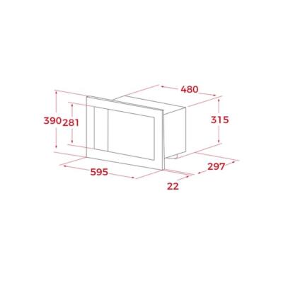 Teka MB 620 BI WH Ankastre Mikrodalga, Beyaz - 3