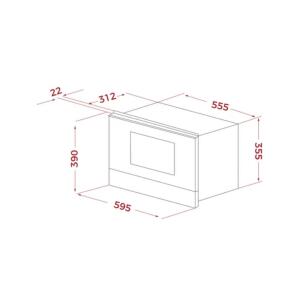 Teka ML 8220 BIS L BK Ankastre Mikrodalga, Night River Black - 4