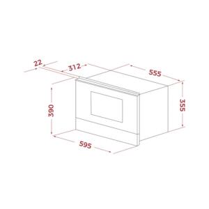 Teka ML 8220 BIS L ST Ankastre Mikrodalga, Stone Grey - 3