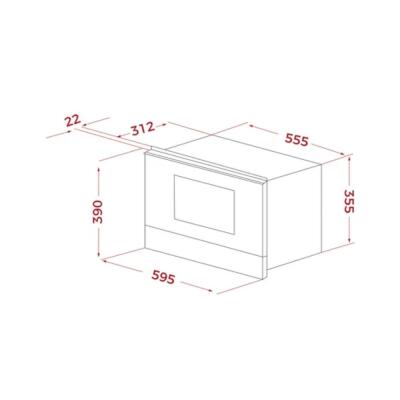 Teka ML 8220 BIS L ST Ankastre Mikrodalga, Stone Grey - 3