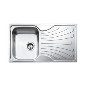 Teka NERISSA 50 1B 1D Çelik Evye, Sağ Damlalıklı, Parlak Yüzey, Tezgah Üstü, 86x50 cm - 1