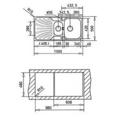 Teka NERİSSA 60 Evye, Mikro Keten, Sol - 2