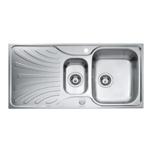 Teka NERİSSA 60 B Çelik Evye, Sol Damlalıklı, Mikro Keten Yüzey, Tezgah Üstü, 100x50 - 1