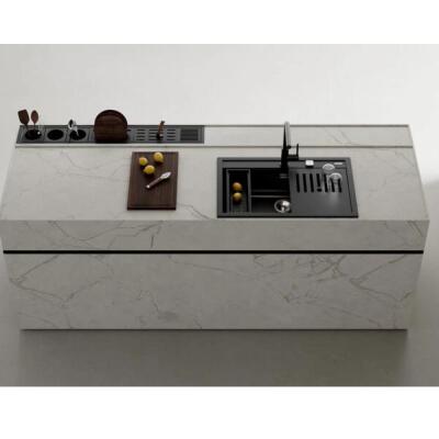 Teka NOVA 80 WS-TG Granit Evye, Siyah Renk, Tezgah Üstü, 77x48 CM - 4