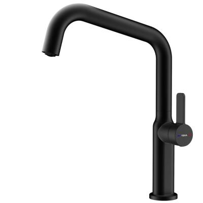 Teka OVAL 914 Mutfak Armatürü, Siyah Renk, Döner Başlıklı - 1